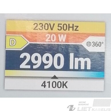 LED šviestuvas ELIAS 20W, 1000K, 2990lm, su judesio davikliu apvalus, IP65, STRUHM 2