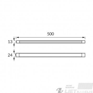 LED šviestuvas FILO 8W, 4000K, 970lm, su jungtuku, 50cm, IP20, STRUHM 1 LED šviestuvas FILO 8W, 4000K, 970lm, su jungtuku, 50cm, IP20, STRUHM 1