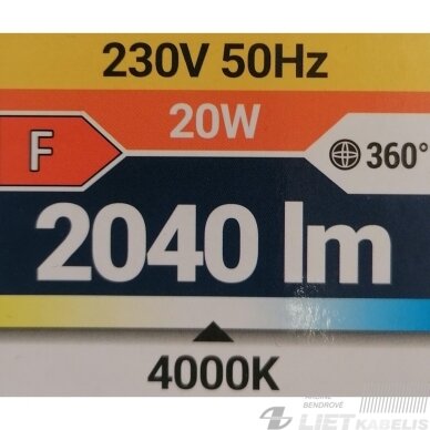 LED šviestuvas FLATER, 120W, 4000K, 2040m, su jungikliu, IP42, Struhm 3 LED šviestuvas FLATER, 120W, 4000K, 2040m, su jungikliu, IP42, Struhm 3