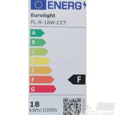 LED šviestuvas Granada 18W, 3000K-6500K, 1800lm, pridedamas, IP54, Eurolight 2 LED šviestuvas Granada 18W, 3000K-6500K, 1800lm, pridedamas, IP54, Eurolight 2