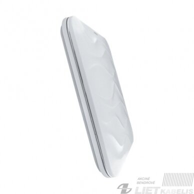 LED šviestuvas KLARA 48W, 4000K, 2955LM, IP44 kvadratinis banguotas, Struhm 3