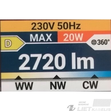 LED šviestuvas LOTOS 10/15/20W, 3000-6500K, 2720lm, IP20, STRUHM 3 LED šviestuvas LOTOS 10/15/20W, 3000-6500K, 2720lm, IP20, STRUHM 3
