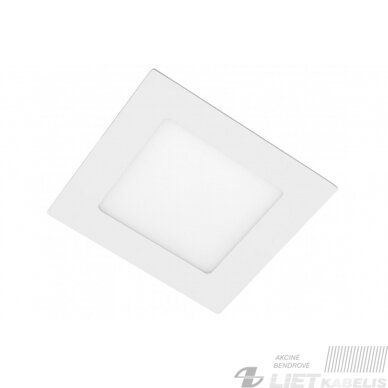 LED šviestuvas Matis plus įleidžiamas, kvadratinis 24W, 4000K, 2000LM,  GTV