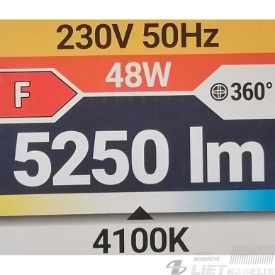 LED šviestuvas OPERA  apvalus, 48W, 4000K, 3200Lm, IP44, Struhm 4