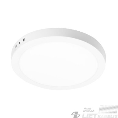 LED šviestuvas ORIS PLUS 24W, 2000lm, 3000-6500K,CCT, virštinkinis apvalus, IP20, GTV
