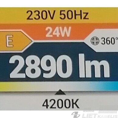 LED šviestuvas PLANAR 24W, 4000K, 2890Lm, IP54, apvalus Struhm 4