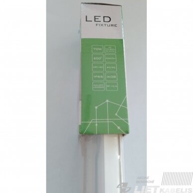 LED šviestuvas Tri-Proof  70W, 4000K, 8100lm, 150cm, IP65 3