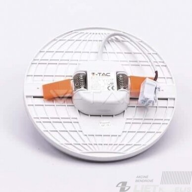 LED šviestuvas VT-610 įleidžiamas, apvalus 12W, 3000K, 750lm, IP20, V-TAC 2
