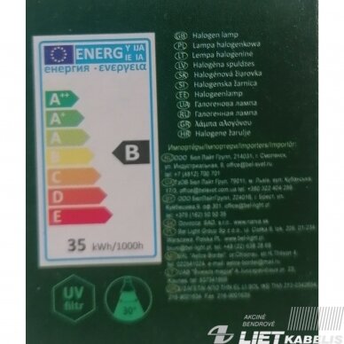 Lempa halogeninė 35W, GU10, 240lm, Bellight/Thorgeon 1