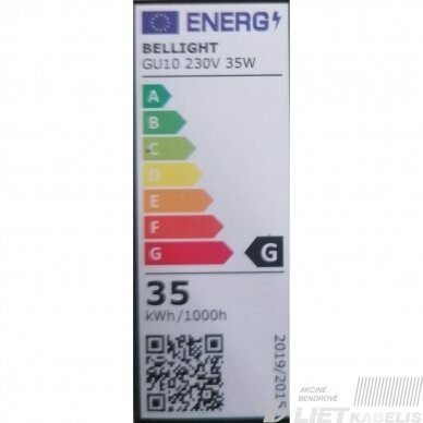 Lempa halogenine 50W, GU10, 220V, Bellight/Thorgeon 1 Lempa halogenine 50W, GU10, 220V, Bellight/Thorgeon 1