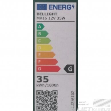 Lempa halogeninė MR16, 35W, 12V, GU5,3, Iskra 1 Lempa halogeninė MR16, 35W, 12V, GU5,3, Iskra 1