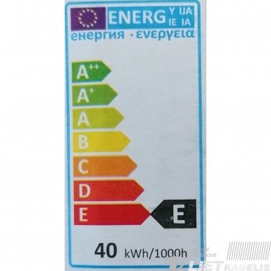Lempa kaitrinė 40W, E27, 12V, Bellight 1