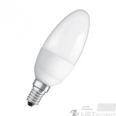 Lempa kompaktinė 6W, E14, Slim-line Lempa kompaktinė 6W, E14, Slim-line