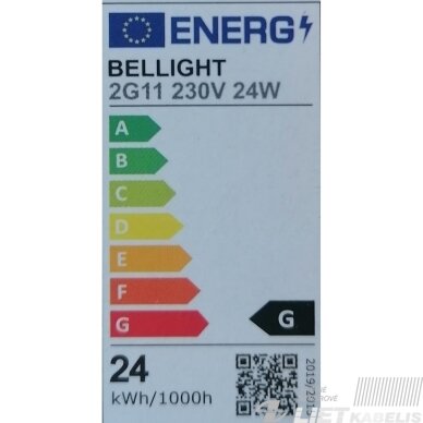 Lempa kompaktinė, PL-L 24W/840, 1440lm, 2G11, Bellight 1 Lempa kompaktinė, PL-L 24W/840, 1440lm, 2G11, Bellight 1
