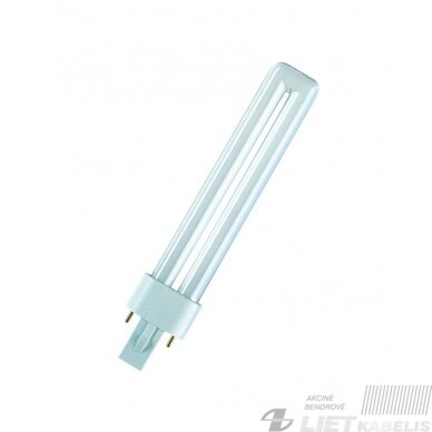Lempa kompaktinė DuluxS 7W/78 Blue UVA G23, Osram Lempa kompaktinė DuluxS 7W/78 Blue UVA G23, Osram