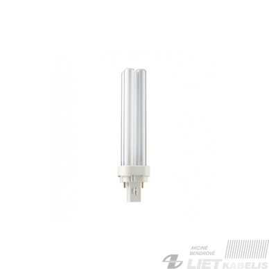 Lempa kompaktinė PL-C 18W/830, 2P, G24d2, Bellight