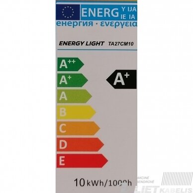 Lempa LED 10W E27 3000K 920 lm žvakės formos, ENERGY LIGHT 1