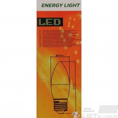 Lempa LED 10W E27 3000K 920 lm žvakės formos, ENERGY LIGHT 2