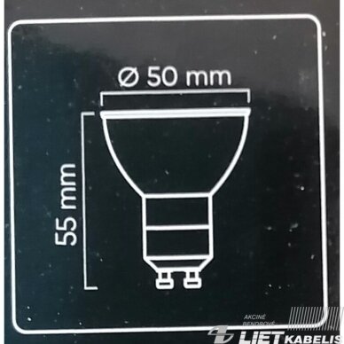 Lempa LED 10W, GU10, 1400lm, 2700K, keramikinė, LEDline 2 Lempa LED 10W, GU10, 1400lm, 2700K, keramikinė, LEDline 2