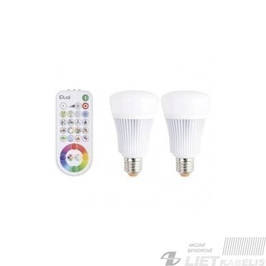 Lempa LED 11W, E27, 2200-6500K+RGB, 806Lm Lempa LED 11W, E27, 2200-6500K+RGB, 806Lm