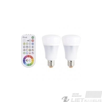 Lempa LED 11W, E27, 2200-6500K+RGB, 806Lm