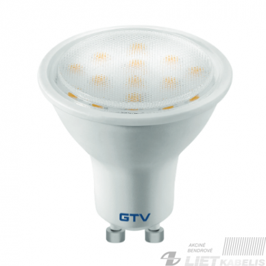 Lempa LED 4W, 4000K, 230V, 300Lm, GU10, GTV Lempa LED 4W, 4000K, 230V, 300Lm, GU10, GTV