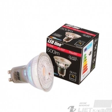 Lempa LED 5.5W, GU10, 500lm, 2700K, dimeriuojama, LEDline Lempa LED 5.5W, GU10, 500lm, 2700K, dimeriuojama, LEDline