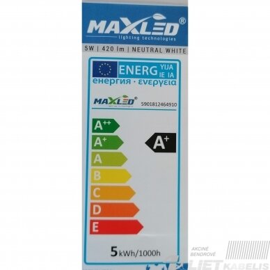 Lempa LED 5W, E14, 4500K, 420 lm, Maxled 1 Lempa LED 5W, E14, 4500K, 420 lm, Maxled 1