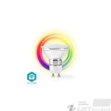 Lempa LED 6,5W, GU10, 2200-6500K+RGB, 345Lm, Lempa LED 6,5W, GU10, 2200-6500K+RGB, 345Lm,