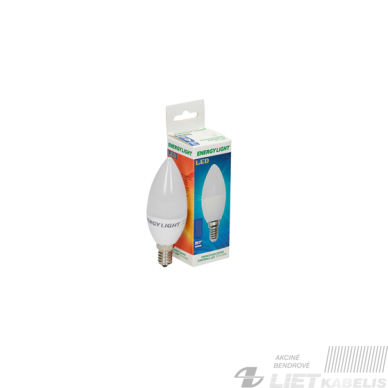 Lempa LED 6W, E14, 3000K, 480 lm, žvakė, Energy Light