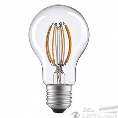 Lempa LED filamentinė 6W, E27, 2700K, 806lm, LEDline Lempa LED filamentinė 6W, E27, 2700K, 806lm, LEDline