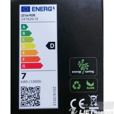 Lempa LED 7W, GU10, 1000lm, 4000K, keramikinė, LEDline 1 Lempa LED 7W, GU10, 1000lm, 4000K, keramikinė, LEDline 1