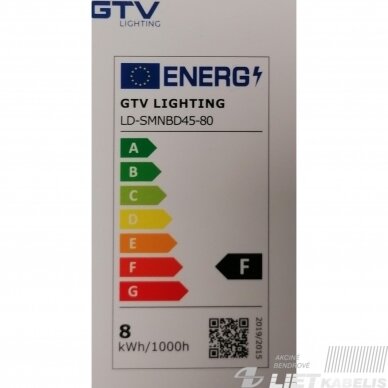 Lempa LED 8W, E14, 220V, 4000K, burbuliukas, GTV 2