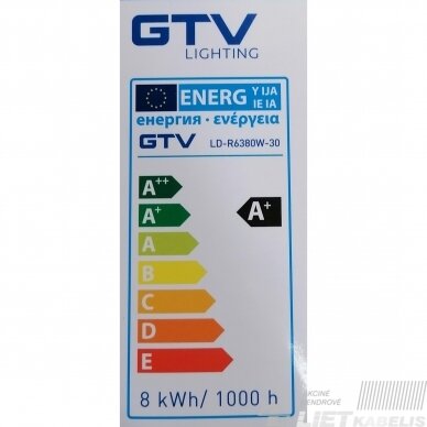 Lempa LED 8W, E27, 3000K, R63, 650lm, GTV 1
