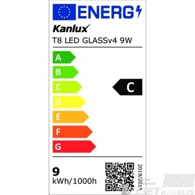 Lempa LED 9W, T8, 230V, 4000K, 0.6m, GLASS Kanlux 1 Lempa LED 9W, T8, 230V, 4000K, 0.6m, GLASS Kanlux 1