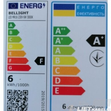 Lempa LED MR16 6W GU5.3 3000K Bellight 1 Lempa LED MR16 6W GU5.3 3000K Bellight 1