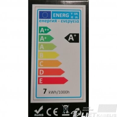 Lempa LED reflektorinė 7W, E14/R50, 560lm, 2700K, keramikinė, LEDline 1