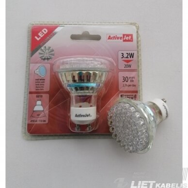 Lempa LED48 Standart 3,2W GU10, 6500K, 110Lm ActiveJet 1