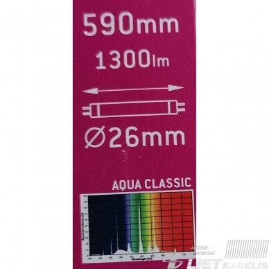 Lempa liuminescencinė T8, 18W, AQUA-CLASSIC, akvariumams, Sylvania 1
