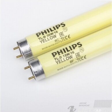 Lempa liuminescensinė TLD 18W/16, geltona, Philips