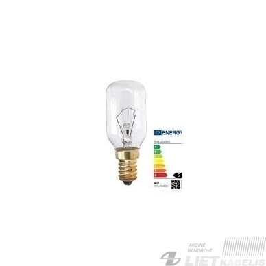Lempa orkaitei 40W, E14, 3000K, 370lm, WHIRLPOOL