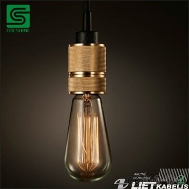 Lempos laikiklis MT10 E27 metalinis RETRO SM 2