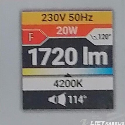 LED prožektorius su davikliu, 20W, 4500K, 1600Lm, IP65, STRUHM 5