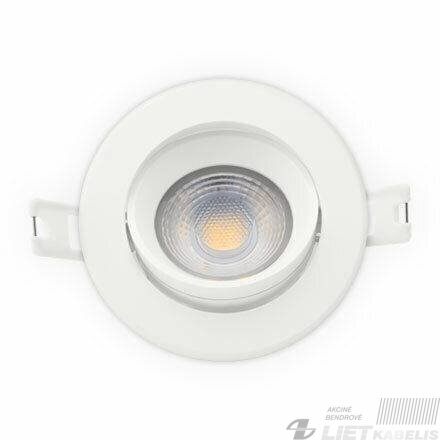 LED šviestuvas įleidžiamas, apvalus 6W, 3000K, 550Lm, IP20,Tungsram LED šviestuvas įleidžiamas, apvalus 6W, 3000K, 550Lm, IP20,Tungsram