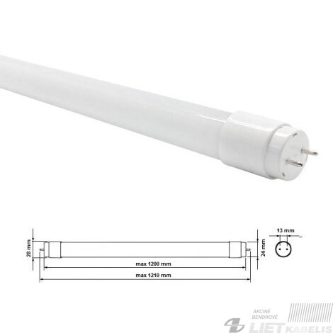 LED lempa 18W, T8, 6400K, 1800lm, 120cm, G-TECH 1 LED lempa 18W, T8, 6400K, 1800lm, 120cm, G-TECH 1