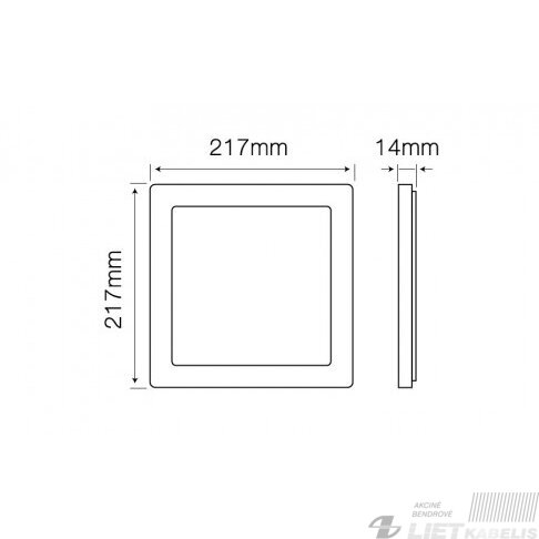 LED šviestuvas 18W, 4000K, 1450lm, IP20, LEDline 1 LED šviestuvas 18W, 4000K, 1450lm, IP20, LEDline 1
