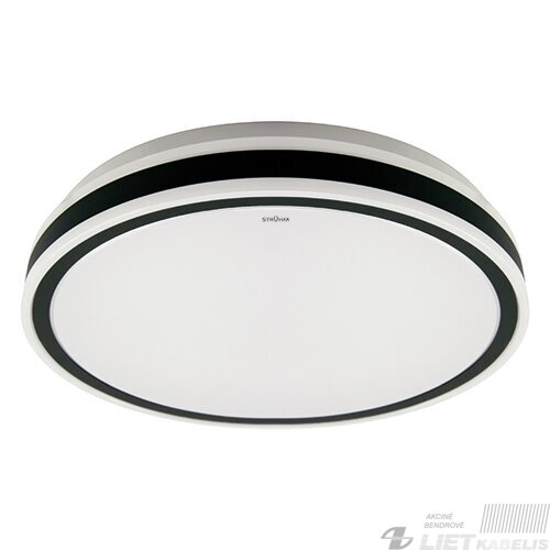LED šviestuvas AURELIA 24W, 4000K, 1680Lm, IP44 apvalus su juodu žiedu, Struhm