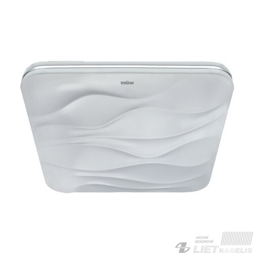 LED šviestuvas KLARA 48W, 4000K, 2955LM, IP44 kvadratinis banguotas, Struhm