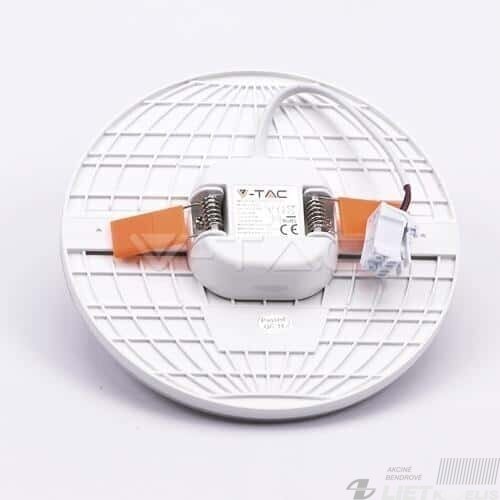 LED šviestuvas VT-610 įleidžiamas, apvalus 12W, 3000K, 750lm, IP20, V-TAC 1 LED šviestuvas VT-610 įleidžiamas, apvalus 12W, 3000K, 750lm, IP20, V-TAC 1