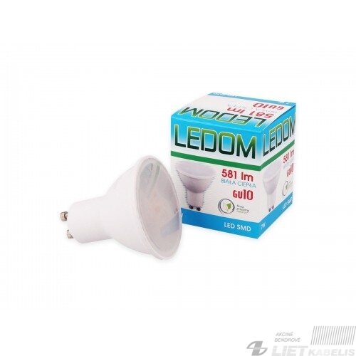 Lempa LED 7W, GU10, 581lm, 4000K, LEDOM